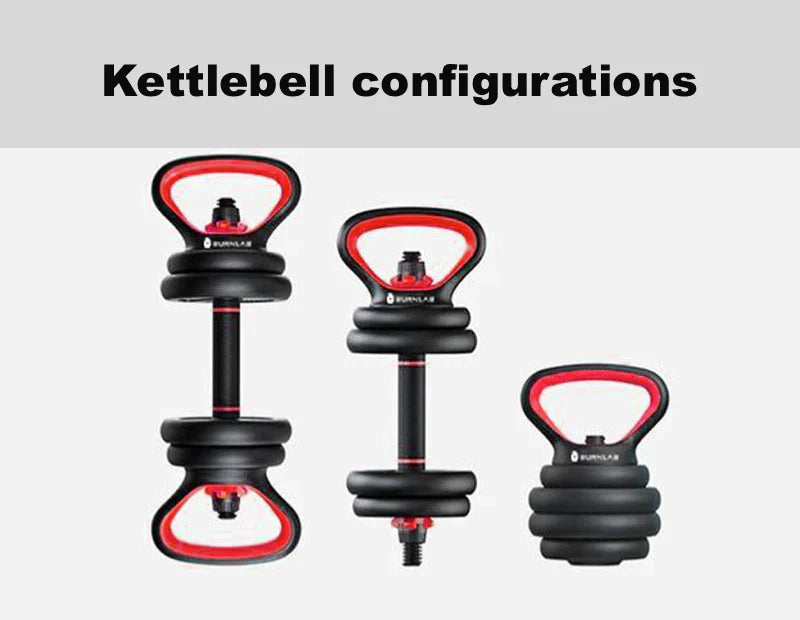 6 In 1 Training Kit - Dumbbells, Kettlebells & Barbells