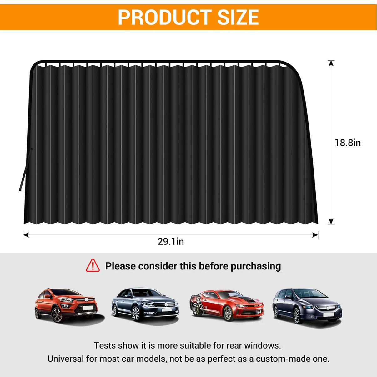 Magnetic Car Curtains