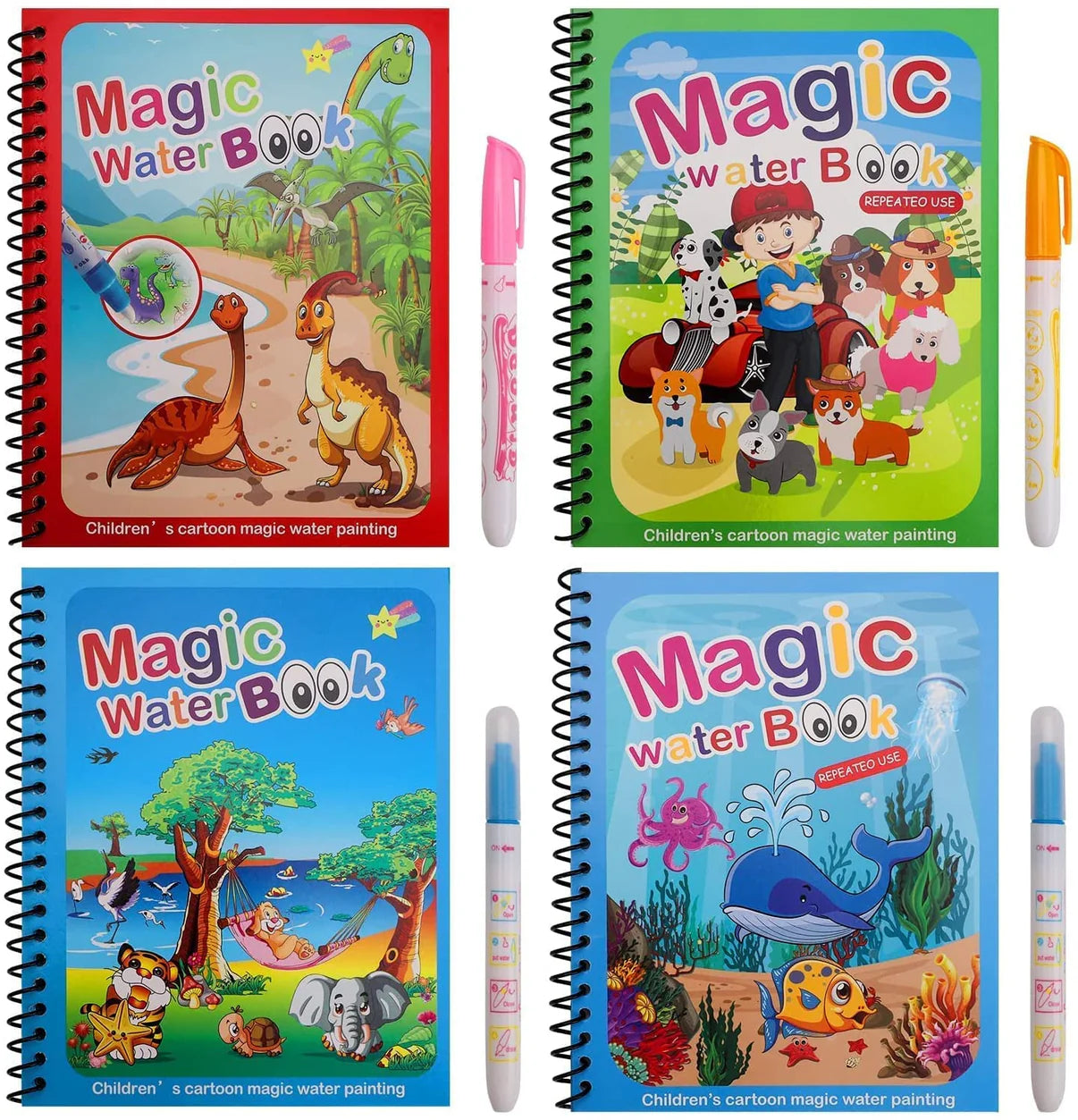 Reusable Kids Magic Water Book