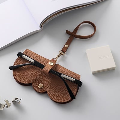 Soft Leather Sunglasses Pouch