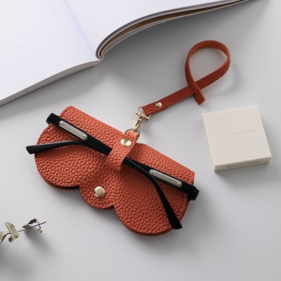 Soft Leather Sunglasses Pouch