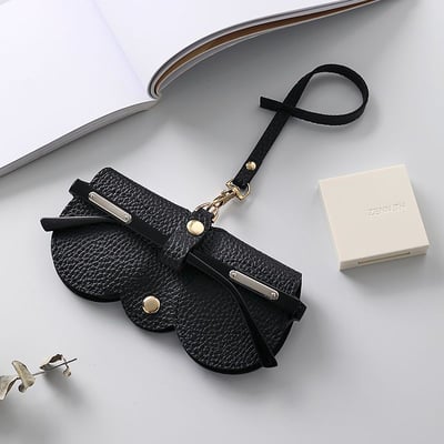 Soft Leather Sunglasses Pouch